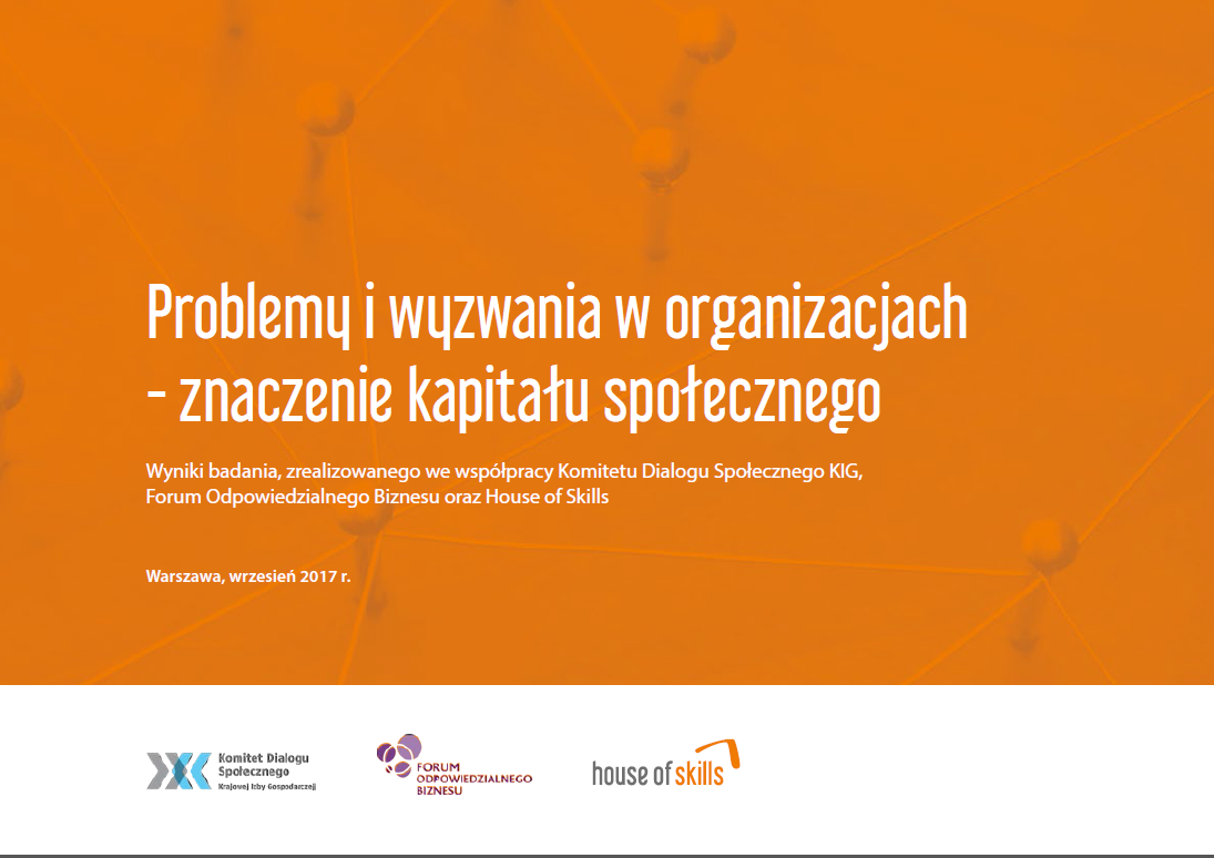 Problemy i wyzwania w organizacjach – znaczenie kapitału społecznego