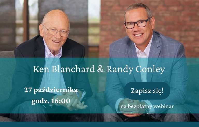 Webinar z Kenem Blanchardem i Randym Conleyem już 27 października!