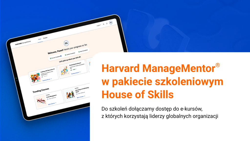 Harvard ManageMentor® w pakiecie szkoleniowym House of Skills